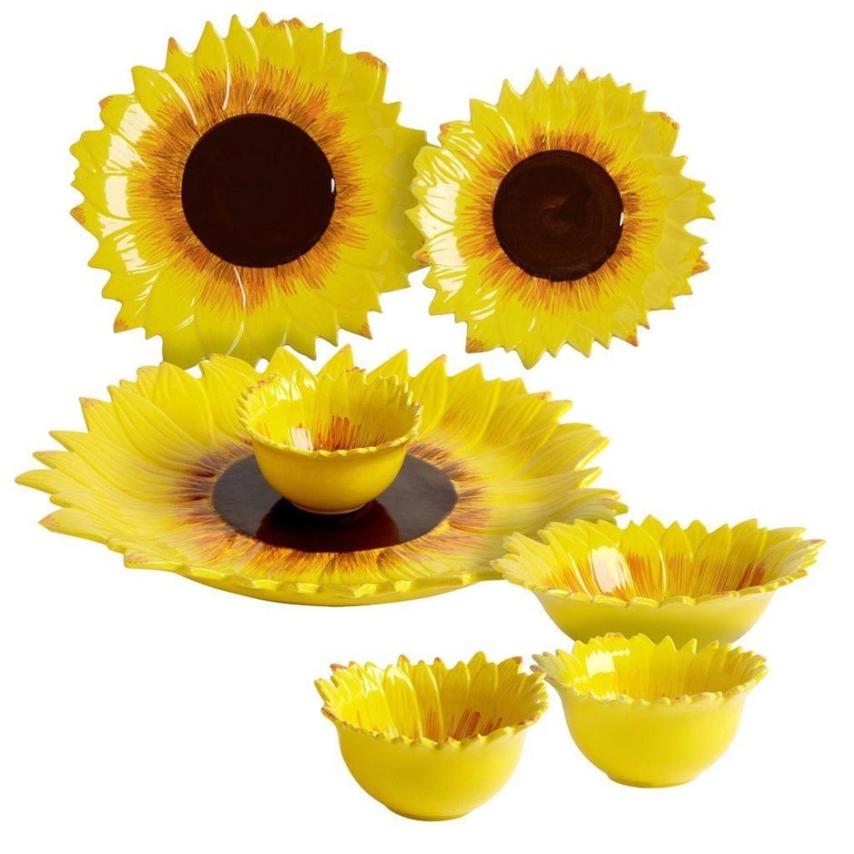 Посуда с подсолнухами