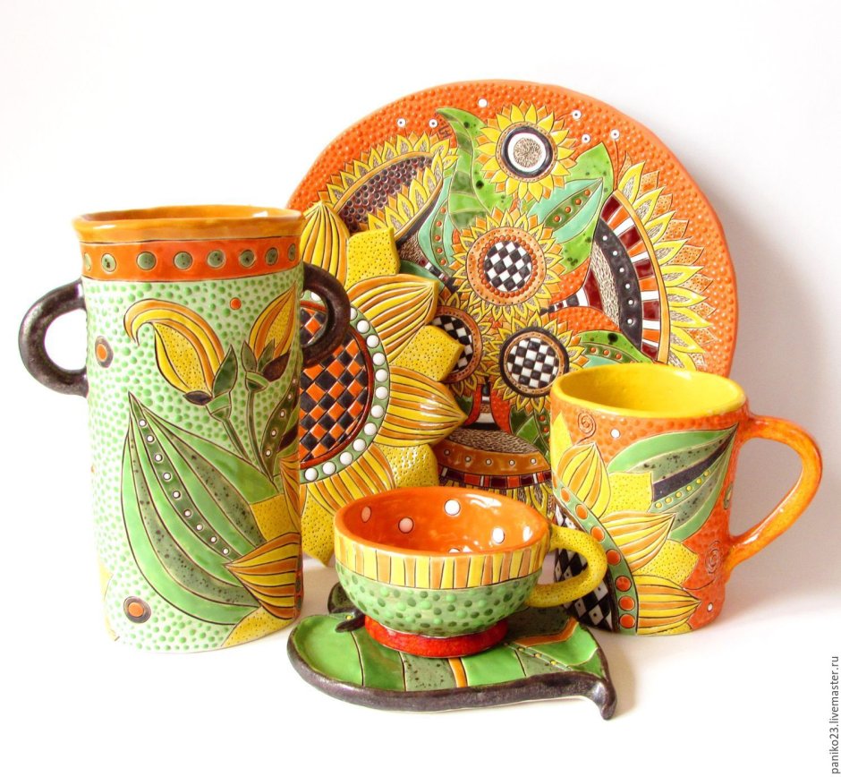 Чайная пара Гончарная керамика