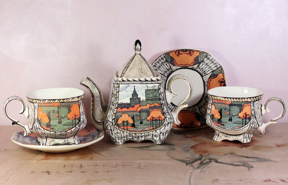 Необычный чайный сервиз