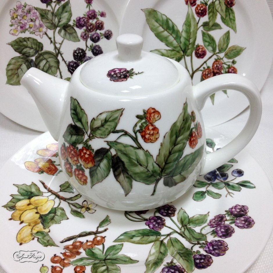 Чайный сервиз ягоды