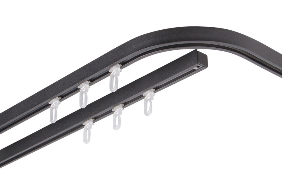 Карниз для штор угловой настенный