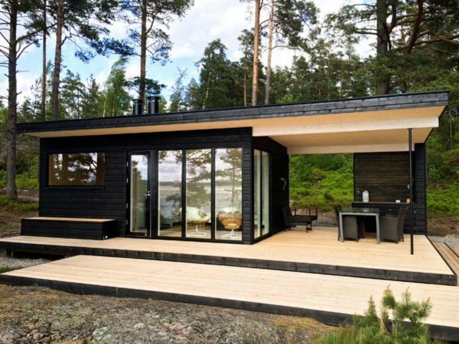 Тини Хаус с односкатной крышей