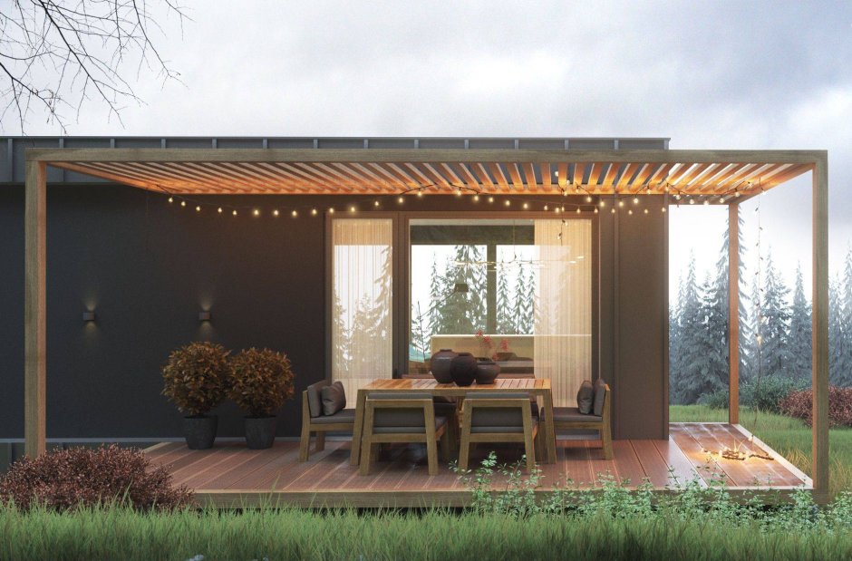 Дом из клееного бруса 1 этажный Kontio