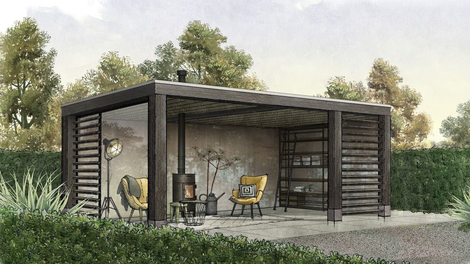 Веранда в современном стиле