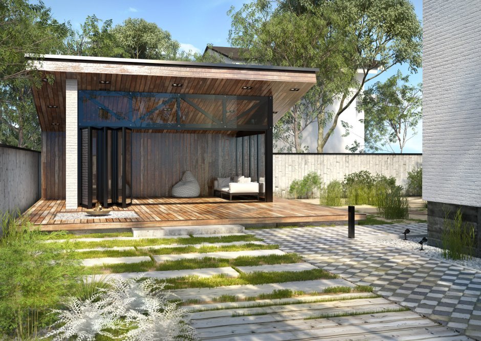 Бытовка в скандинавском стиле