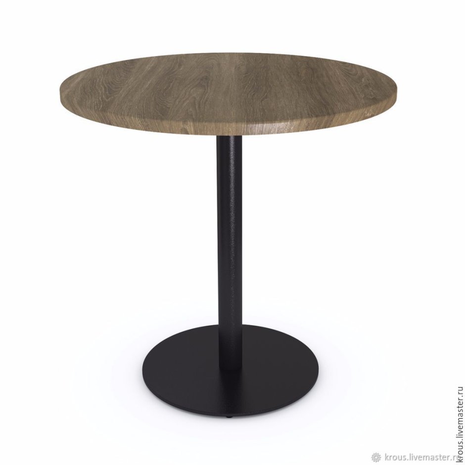 Стол круглый на металлической опоре