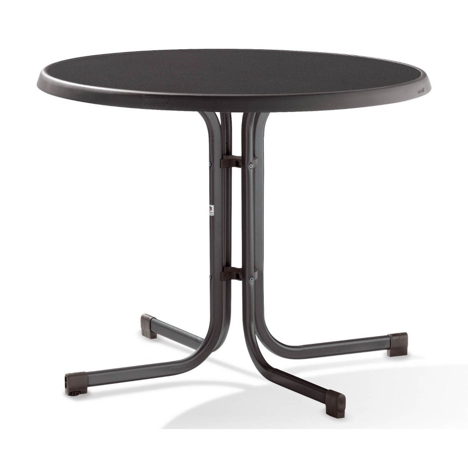 Круглый стол алюминиевый простой для кафе