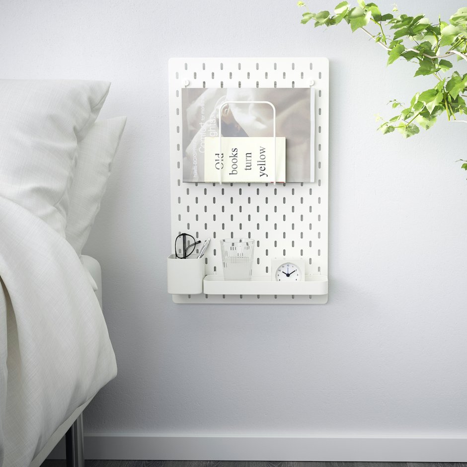 СКОДИС настенная панель, белый36x56 см