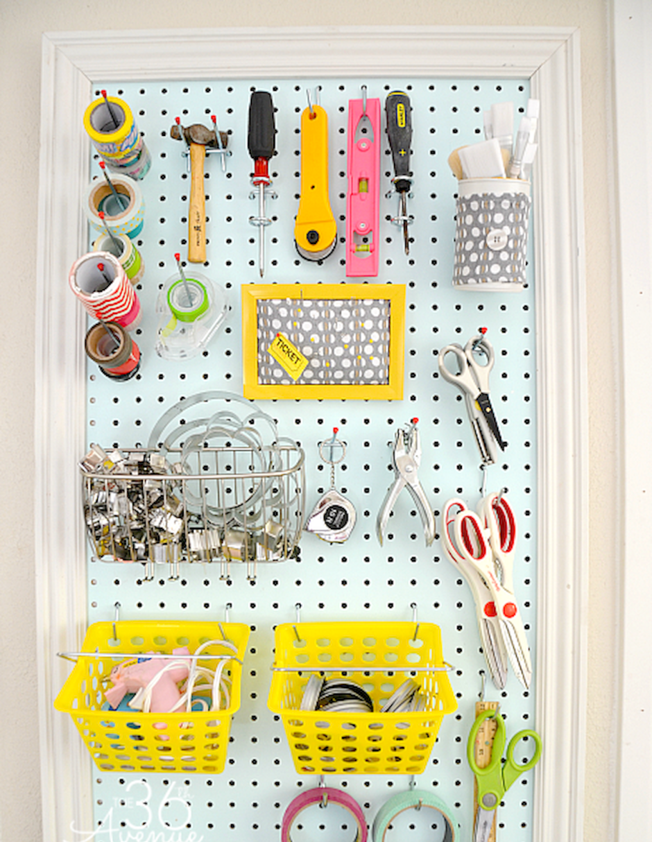 Органайзер для рукоделия на стену