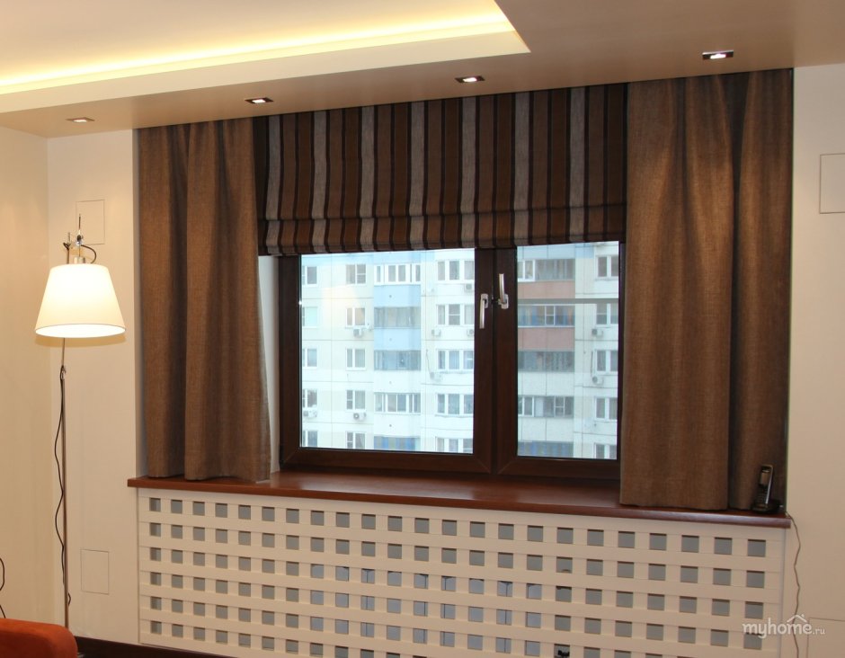 Шторы в проем окна