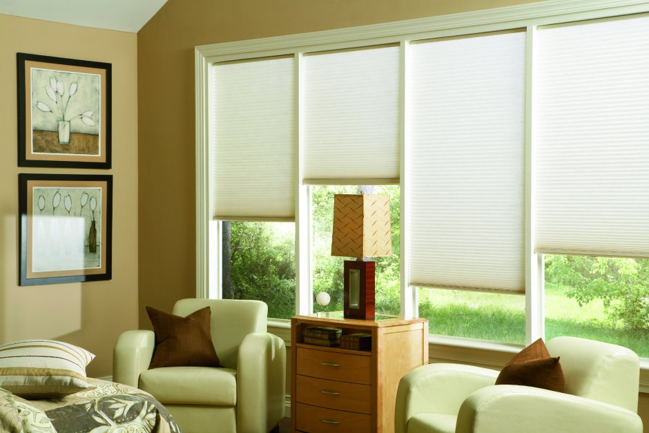 Шторы плиссе снизу-вверх