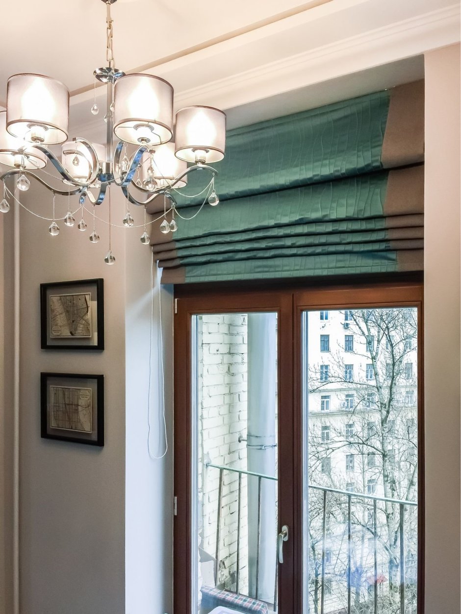 Римские шторы в проем окна