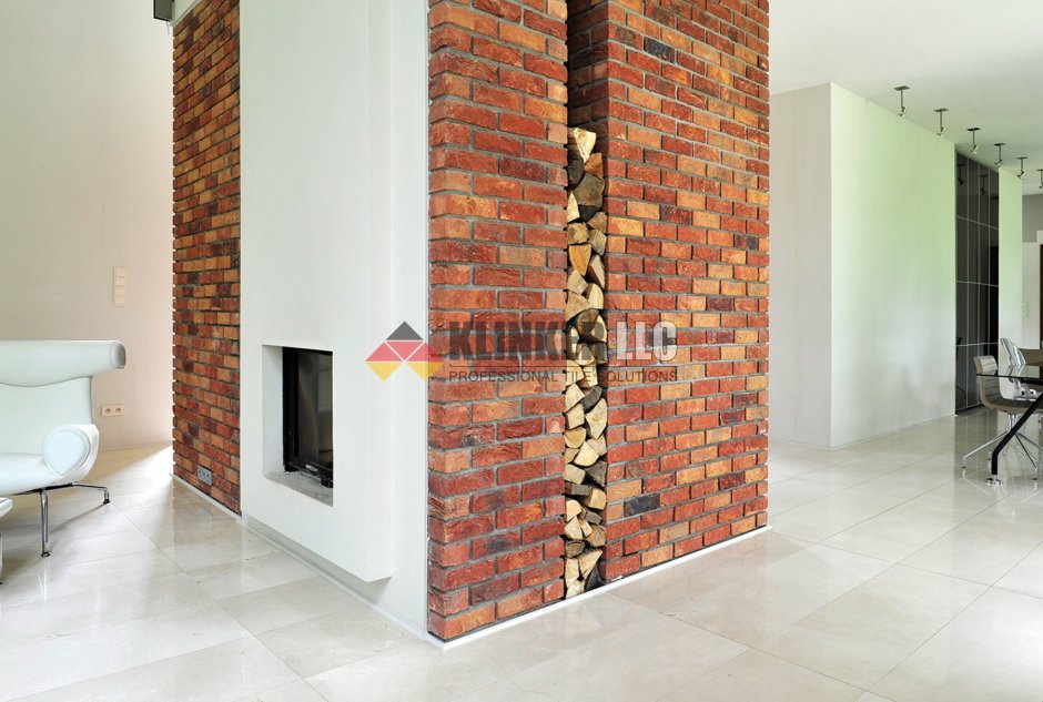 Перегородка из декоративного кирпича