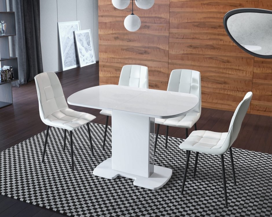 Стол раздвижной forma 110 White/White