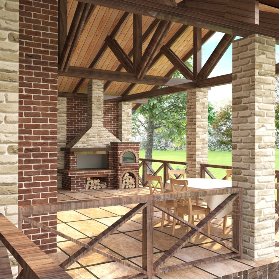 Отдых с барбекю