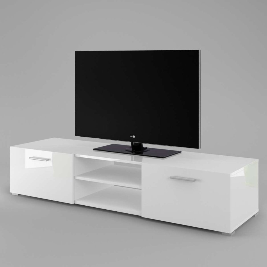 Тумба ТВ Тип 1 «Diamond» (белый глянец)