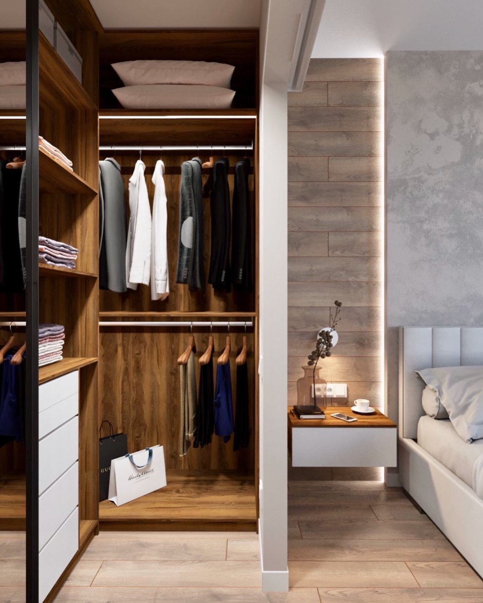 Спальня с гардеробной