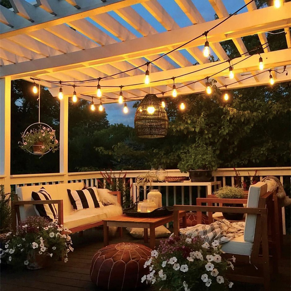 Освещение террасы