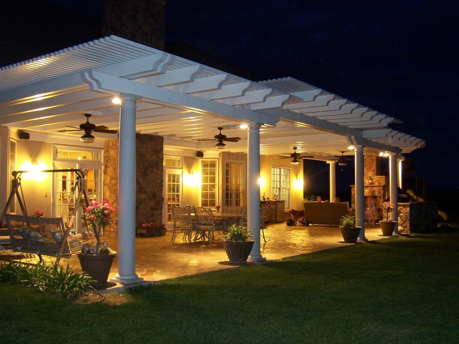 Освещение под навесом