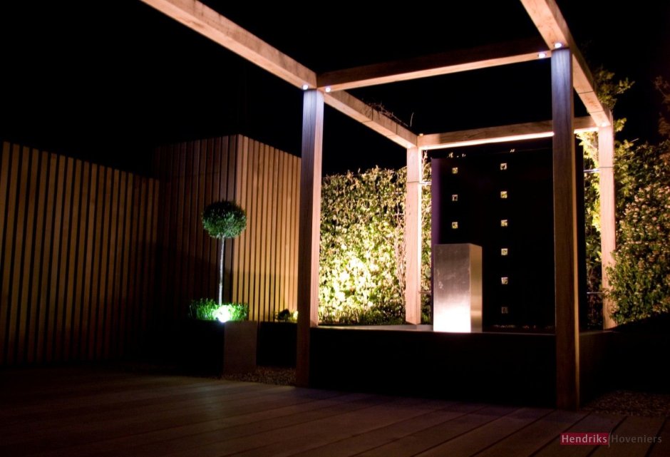 Подсветка навеса