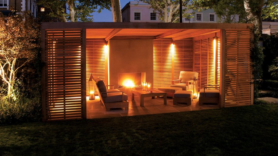 Освещение в беседке