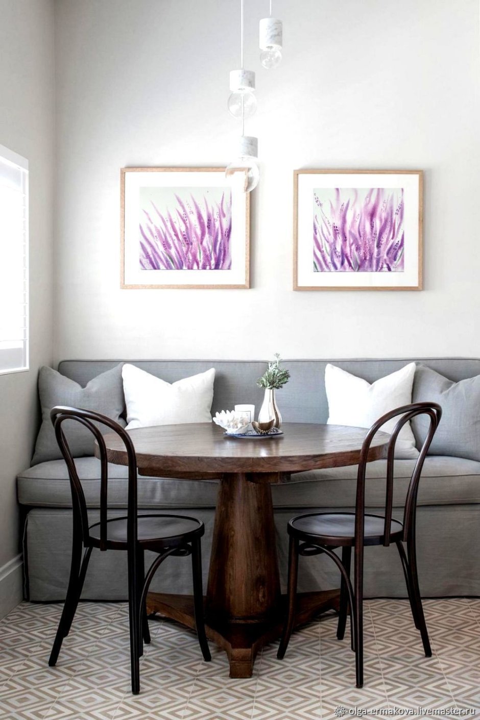 Диван на кухню в стиле Прованс