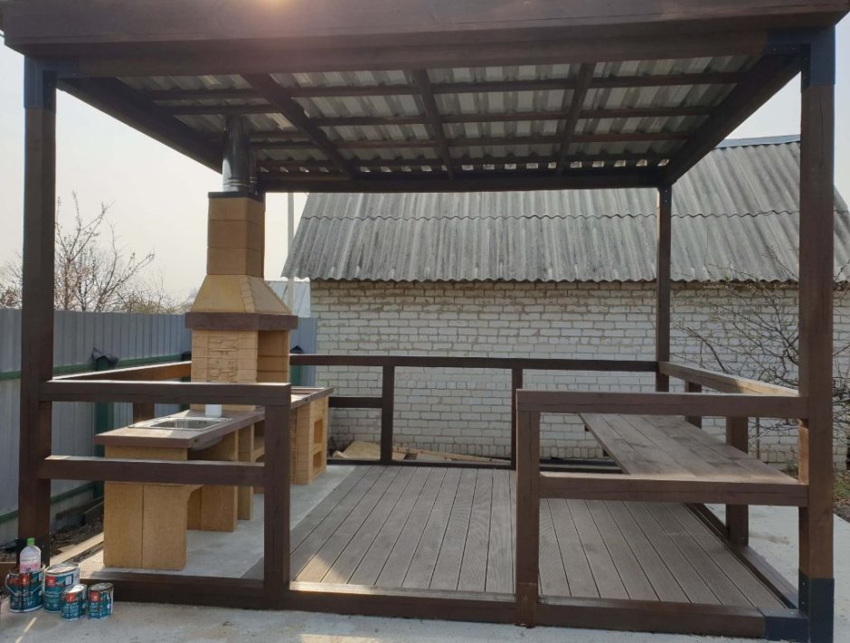 Терем беседка барбекю