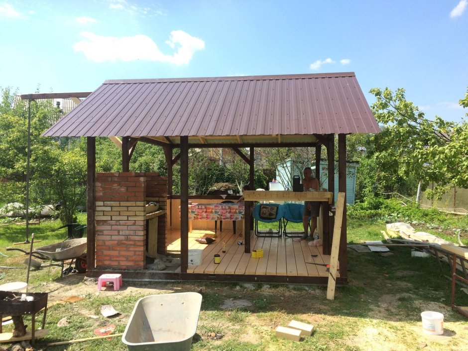 Печь-барбекю"Дачная Кантри"