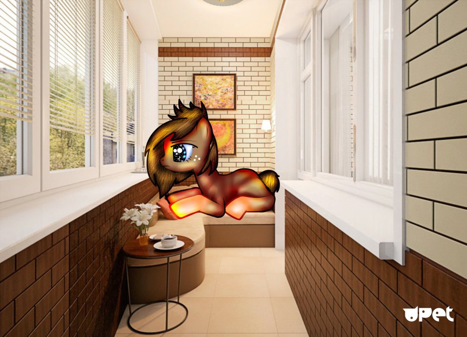 Балкон изнутри мульт