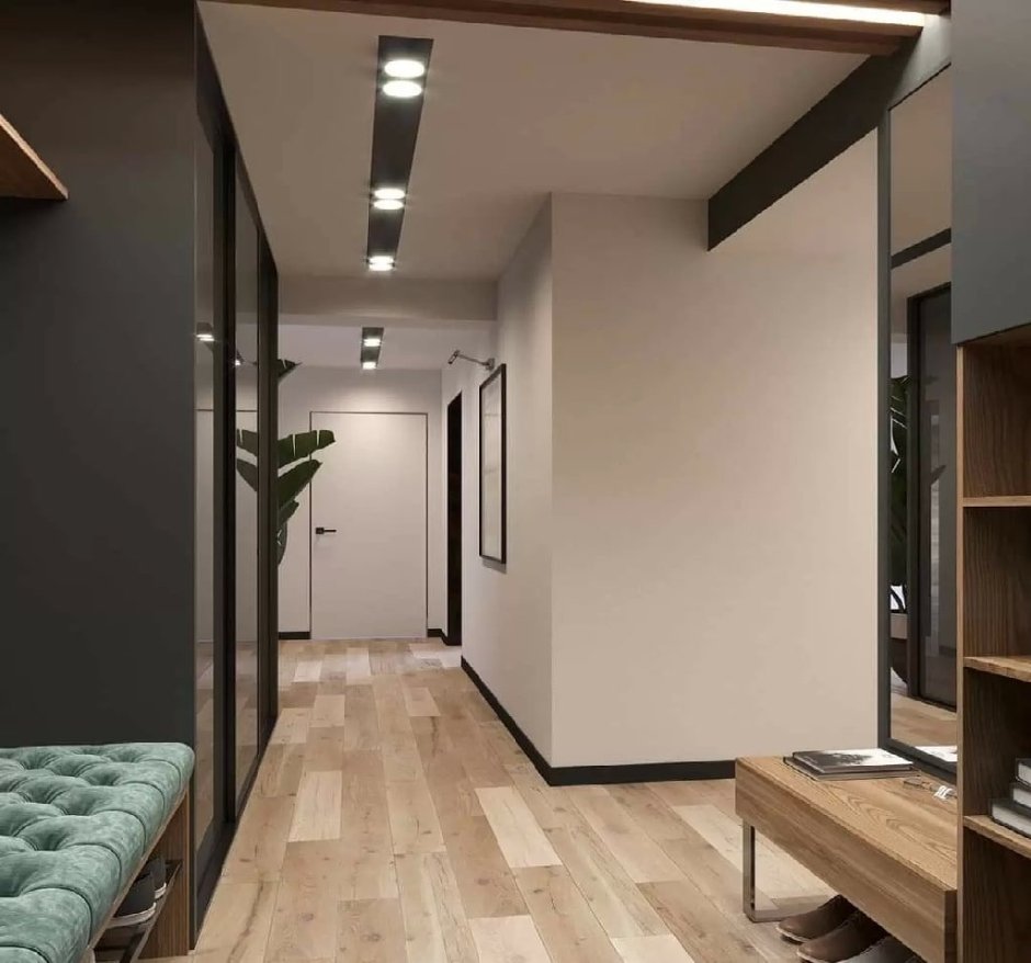 Рейки и плинтус в интерьере