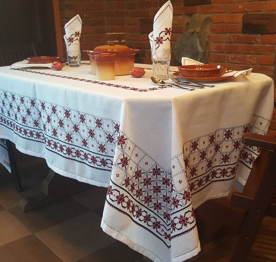 Скатерть в русском стиле
