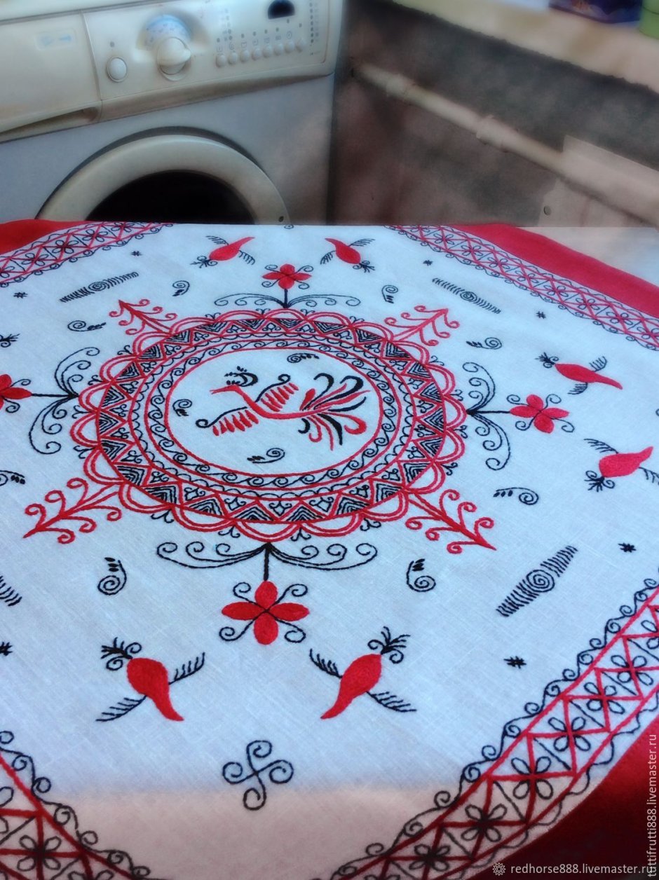 Скатерть в русском народном стиле