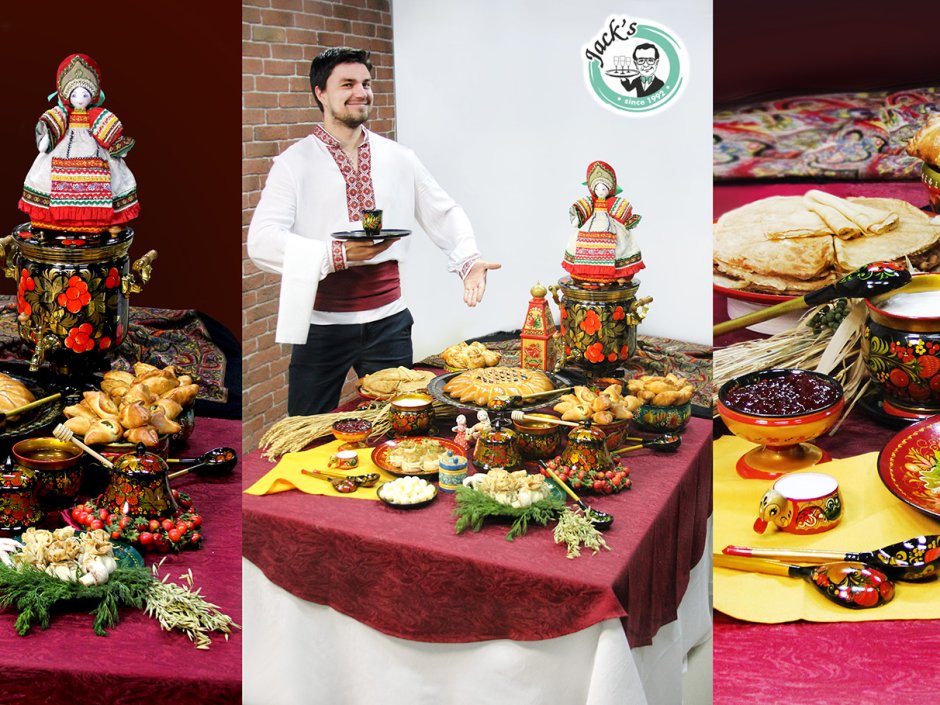 Сервировка стола в русском народном стиле