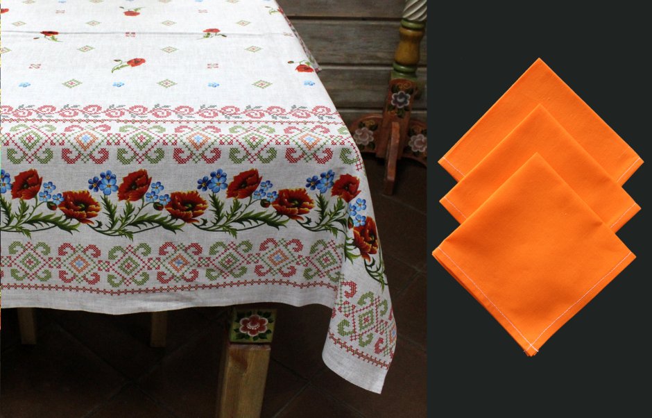 Скатерть в народном стиле