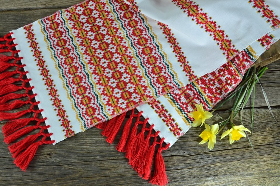 Старинные украинские рушники