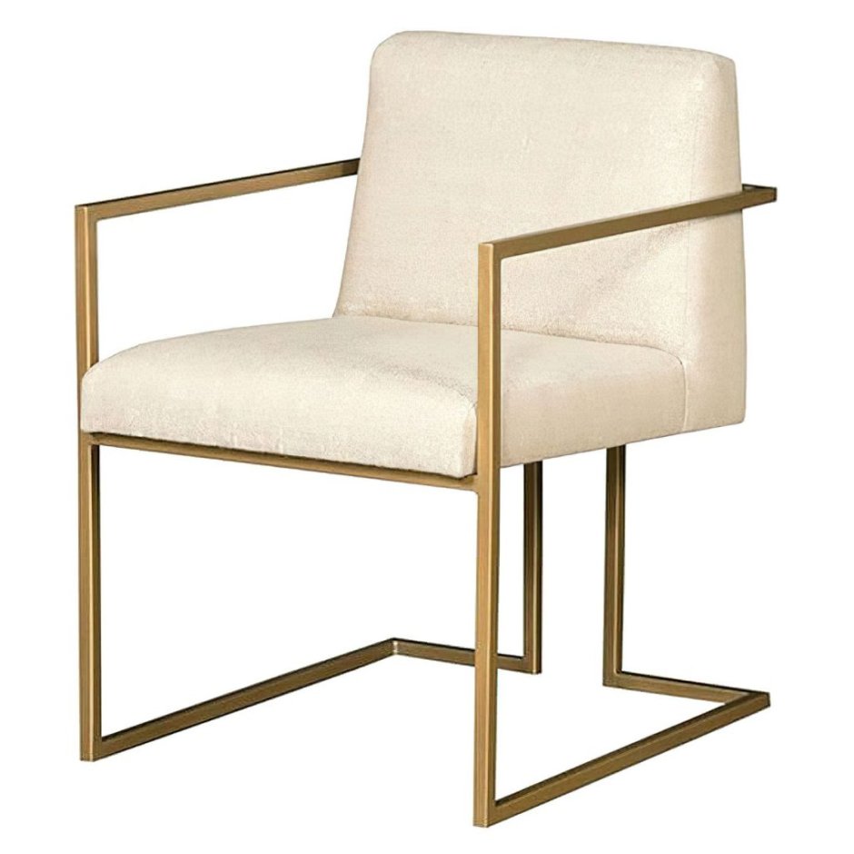 Мягкое кресло на металлическом каркасе