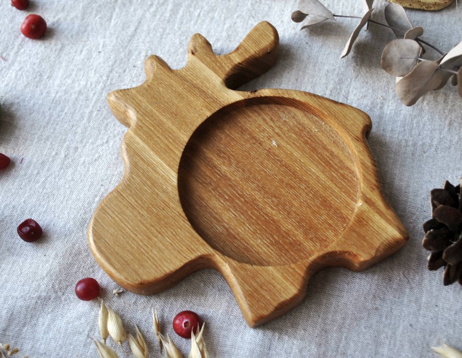 Подставки под кружки из дерева