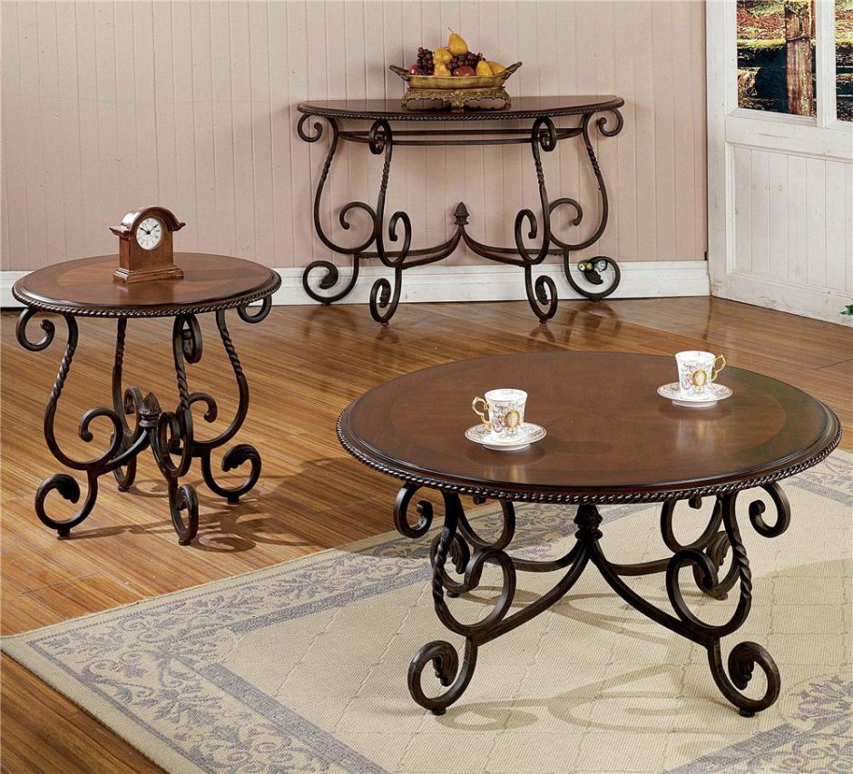 Журнальный стол ковка