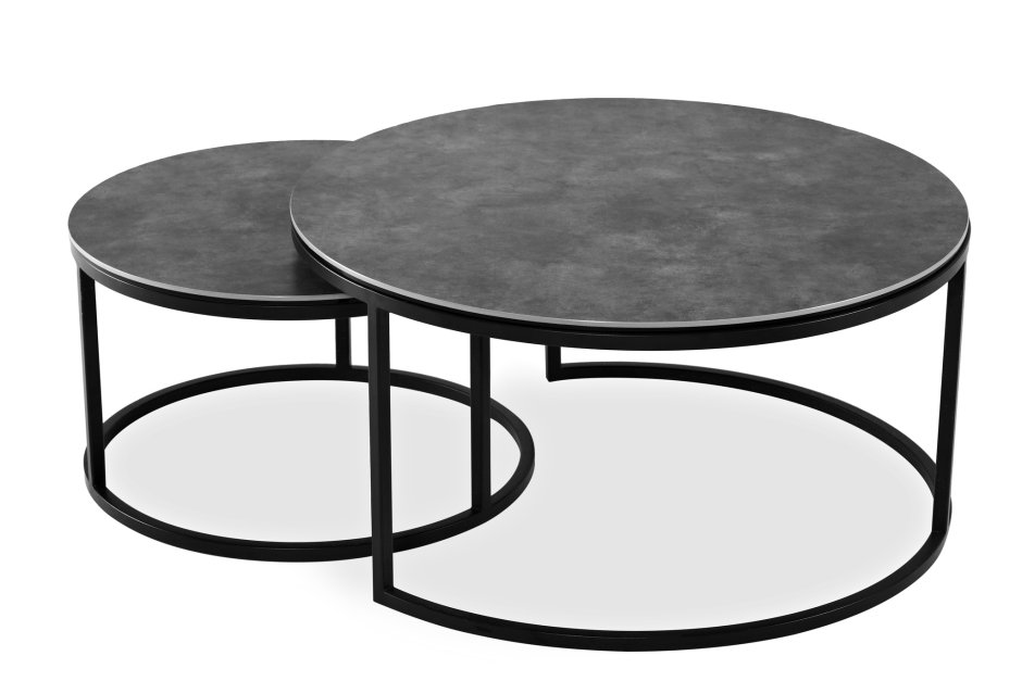 Стол журнальный круглый со стеклом