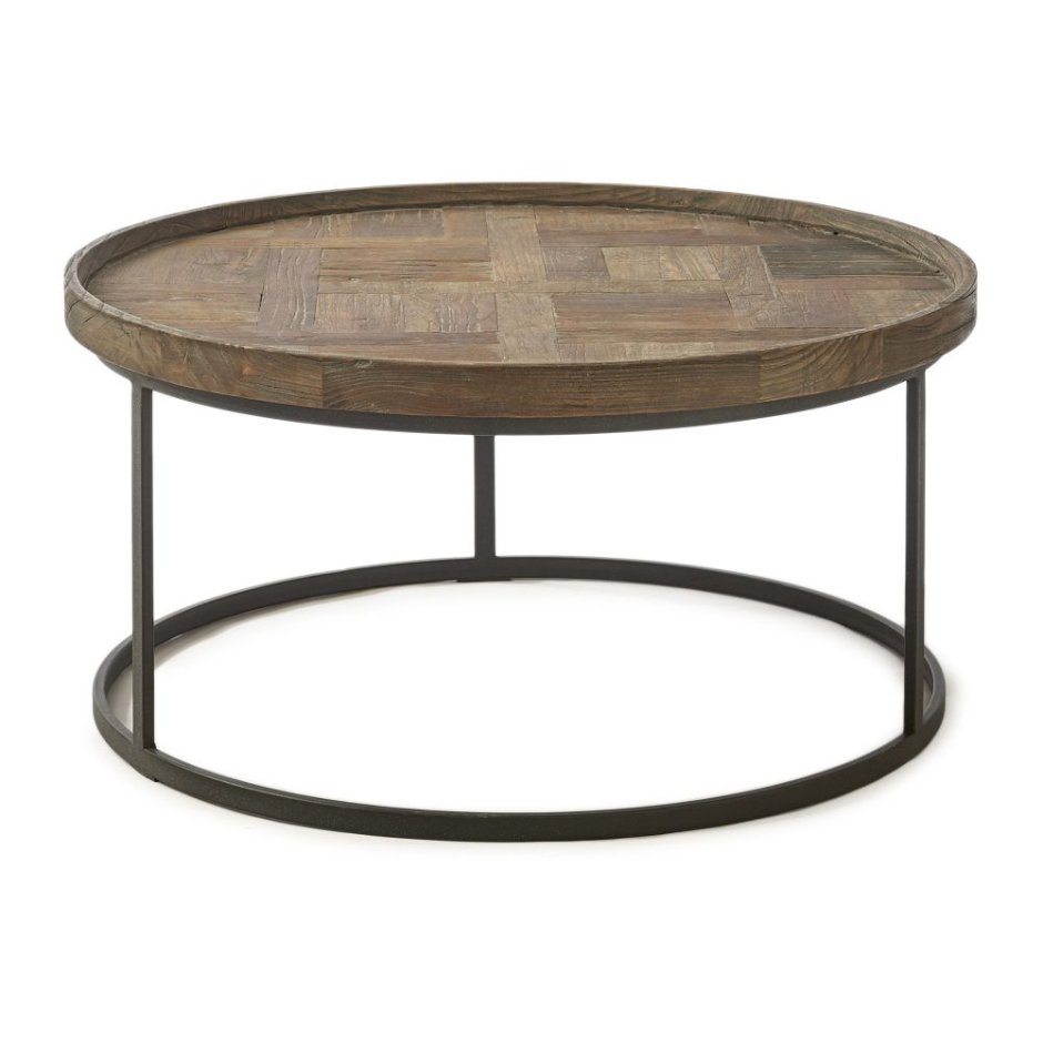 Круглый садовый столик из металла