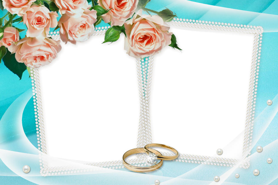 Свадебная рамка с лебедями