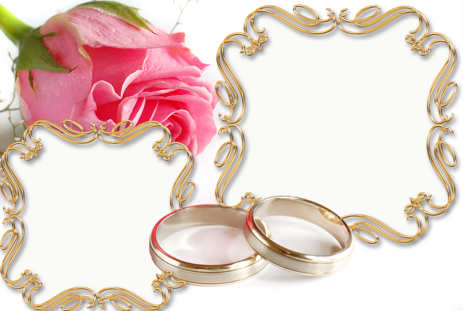 Рамка фарфоровая свадьба