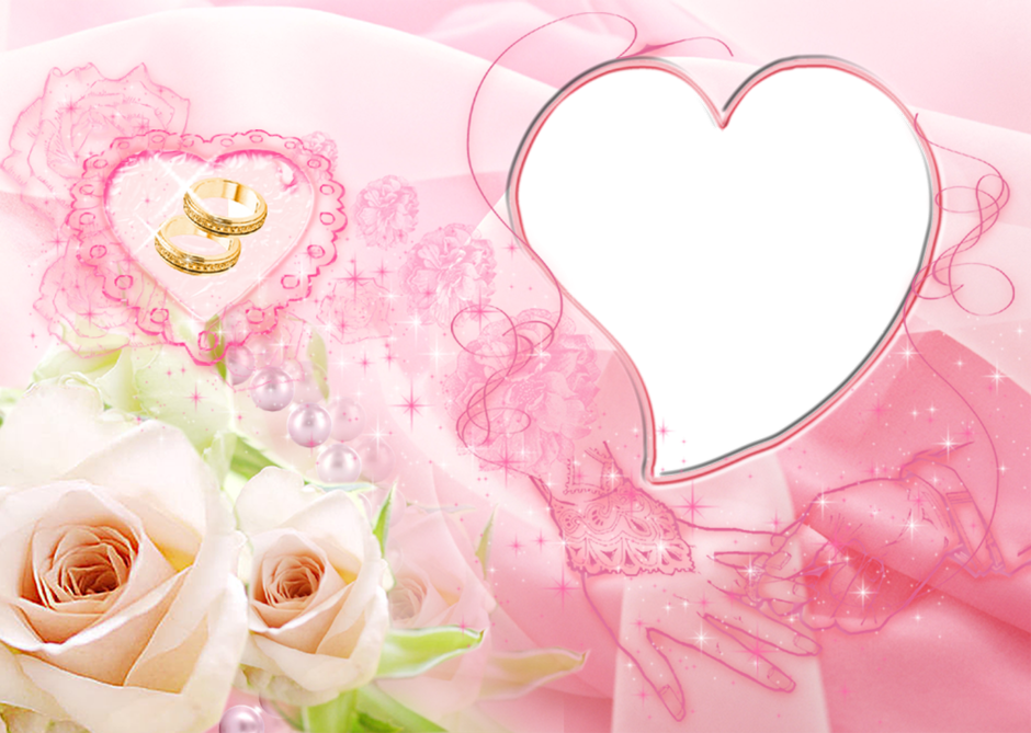 Рамки для свадебного коллажа