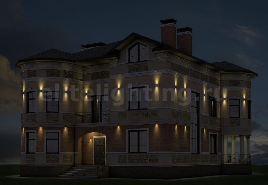 Архитектурная подсветка домов