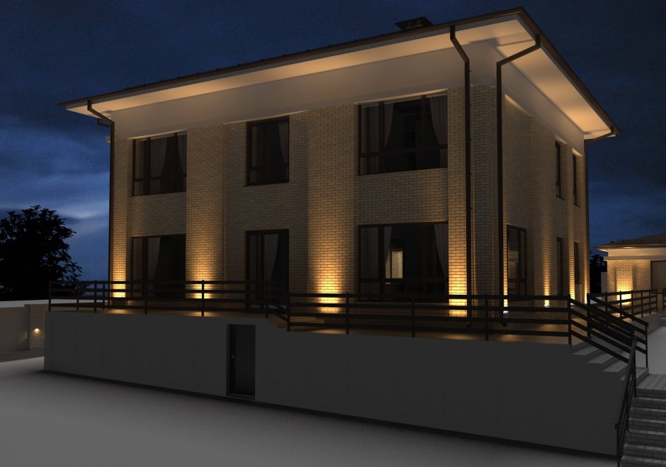 Подсветка фасада Симферополь Зои Жильцовой