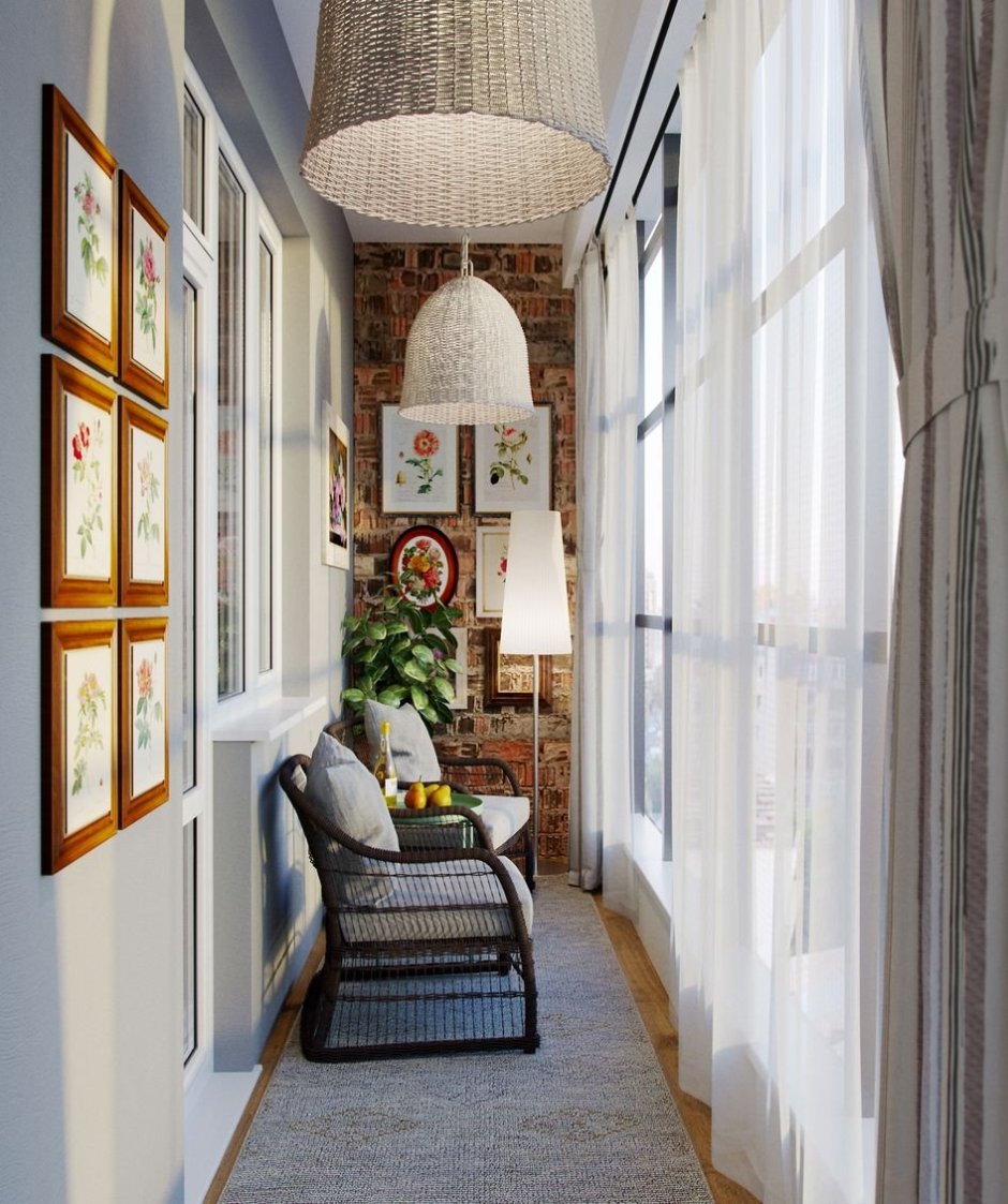 Балкон в стиле Сканди