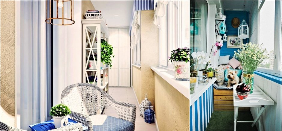 Балкон в средиземноморском стиле