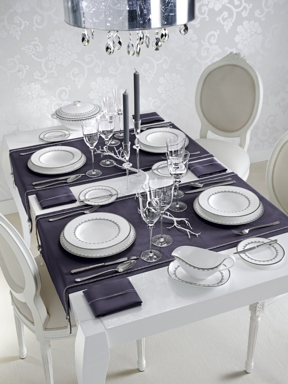 Столовый сервиз quadrato Oxfo Red White 44пр. 6перс.