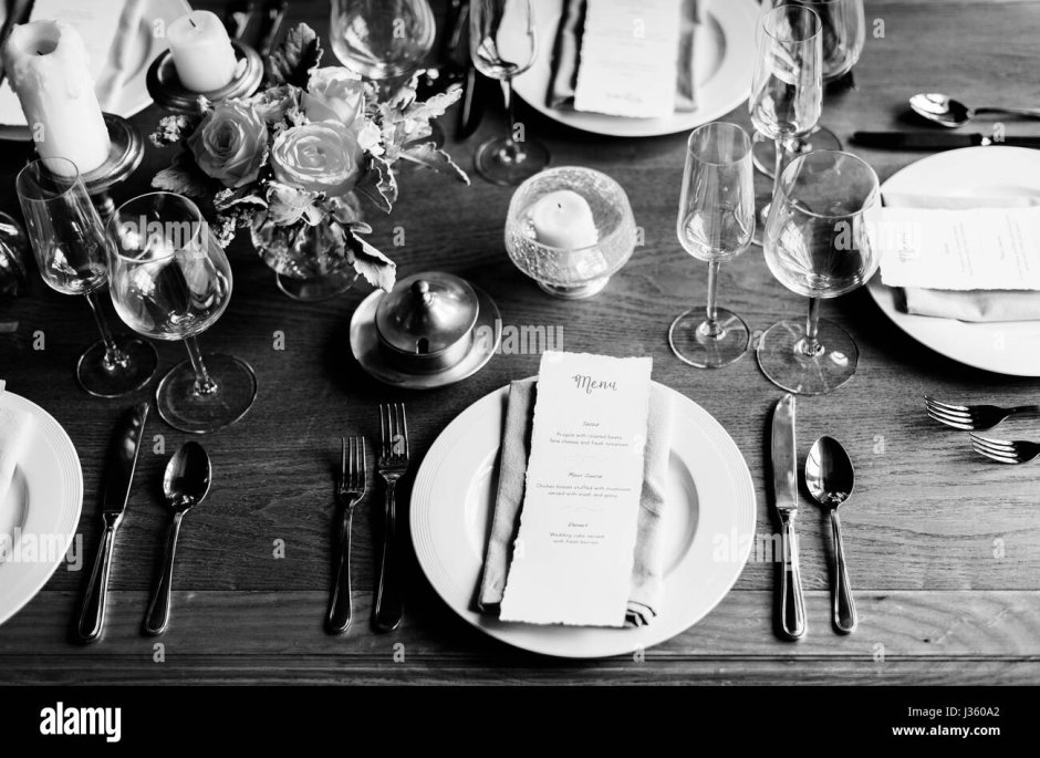 Сервировка в стиле арт деко