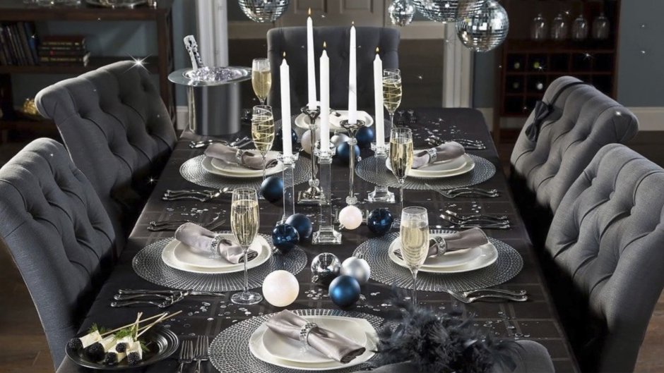 Стильные украшения стола фото